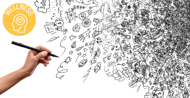 doodles and hand