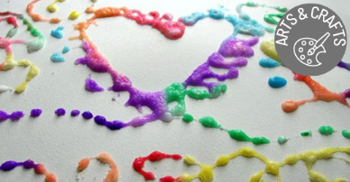 raised salt painting