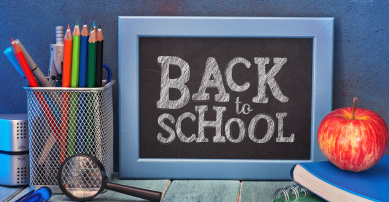 Back to school chalkboard