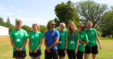 Group of camps staff standing together