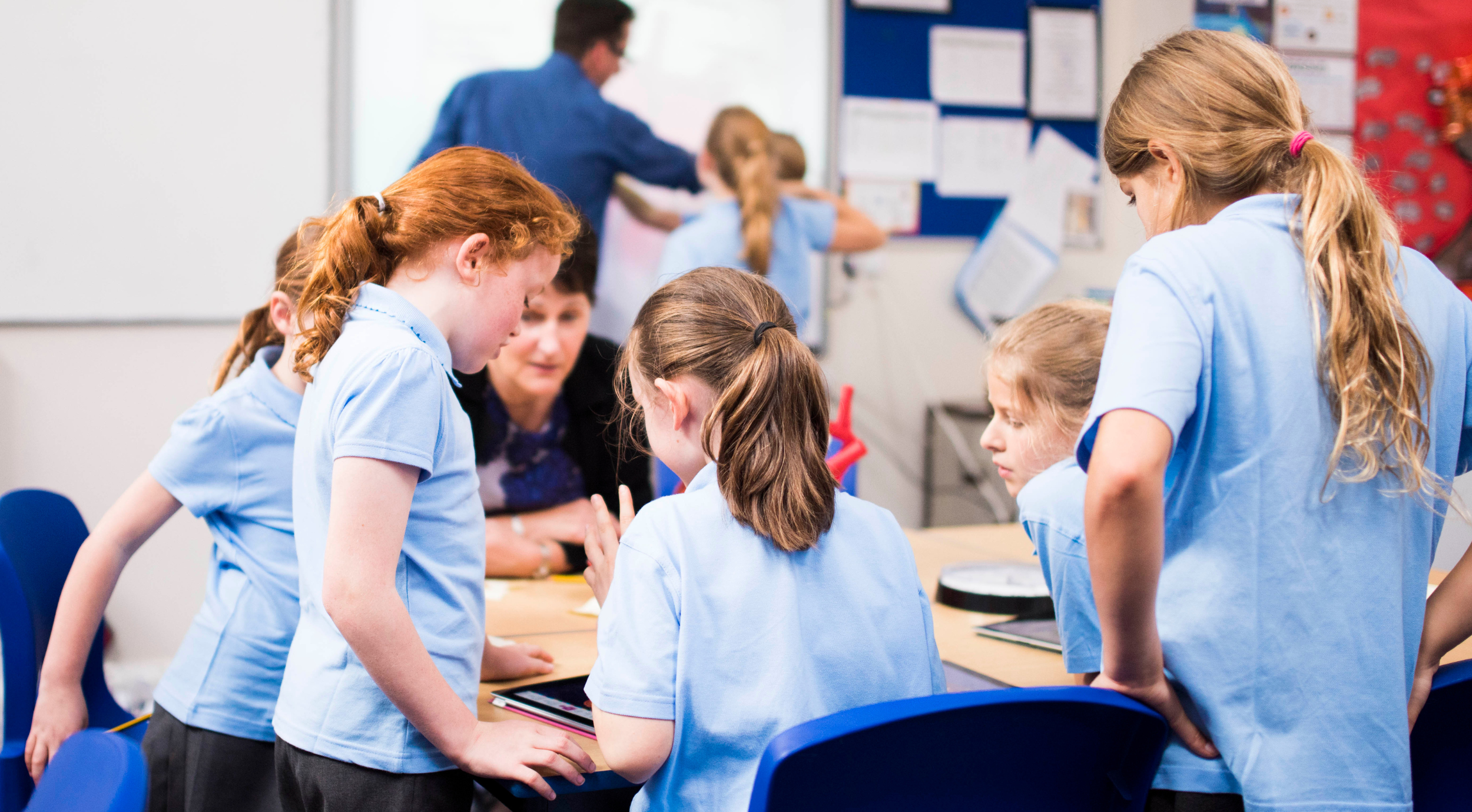 Children in a classroom