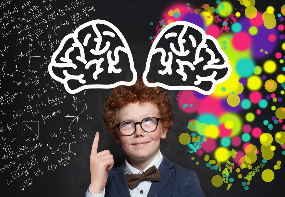 Children with brain image