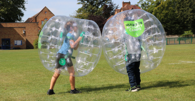 Zorbing at ultimate activity camps