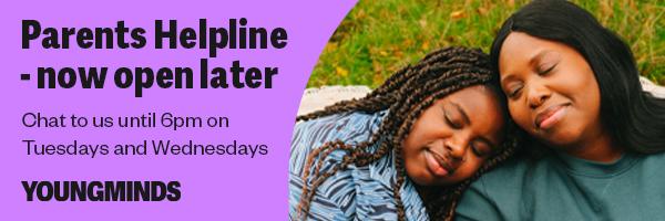 Young Minds parent helpline now open longer hours