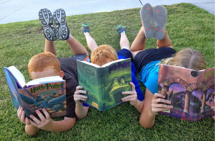 World Book Day Children Reading