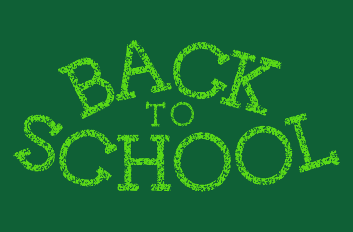 Back to school graphic