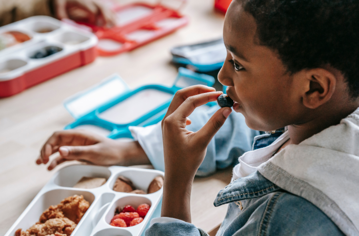 Child eating lunch