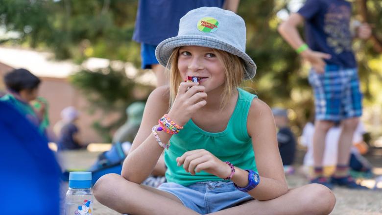 girl at camp