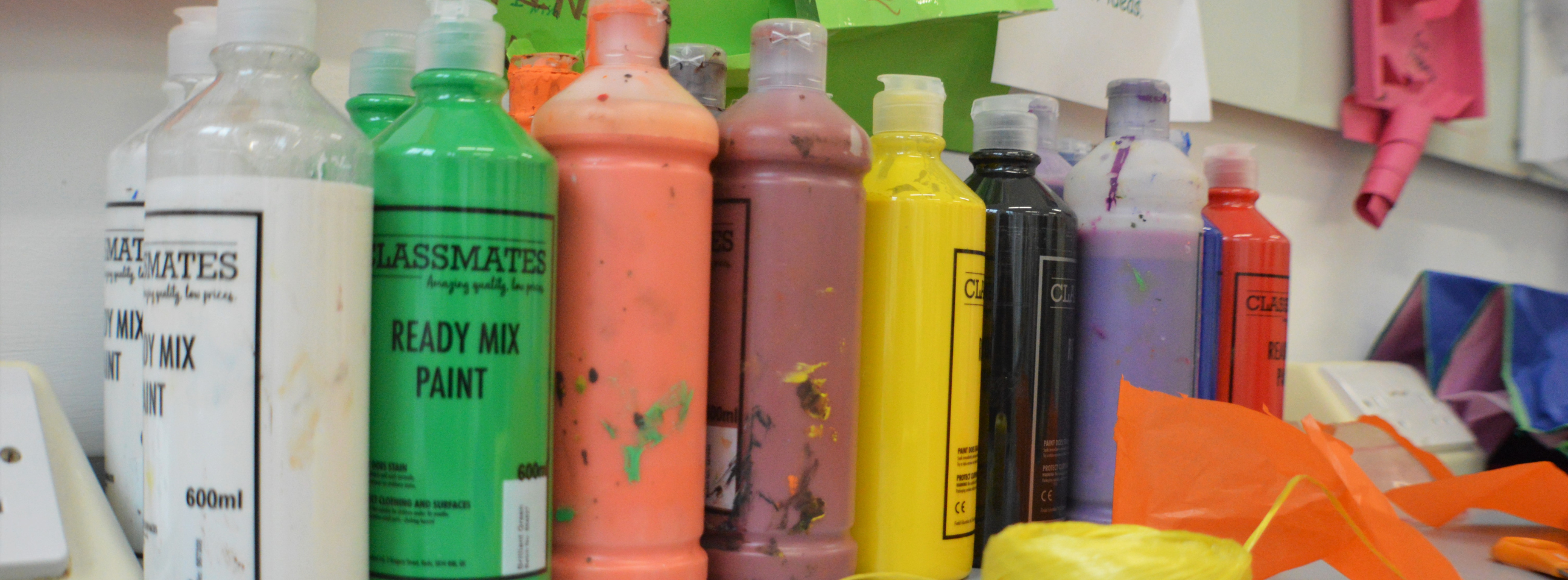 Paint bottles
